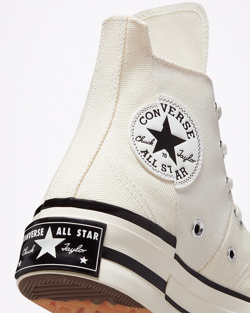 Women's Converse Chuck 70 Plus High Top Shoes Beige / Black | AU E3809W